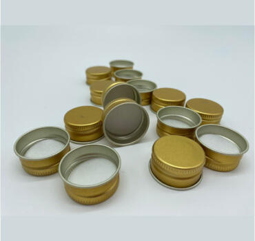 Capac aluminiu prefiletat D26*12 Auriu