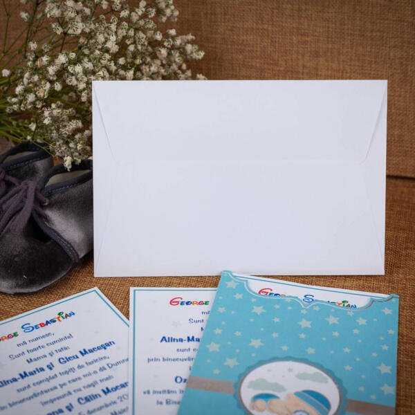 Invitatie de botez cu bebe care doarme 103 - imagine 3