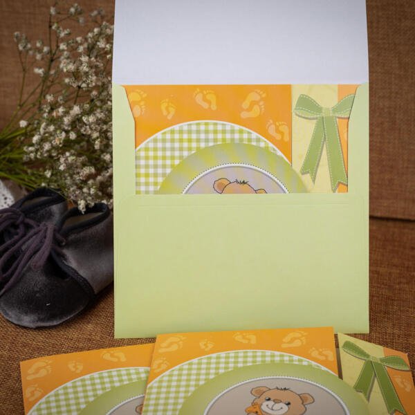 Invitatie de botez cu ursulet 117 - imagine 3