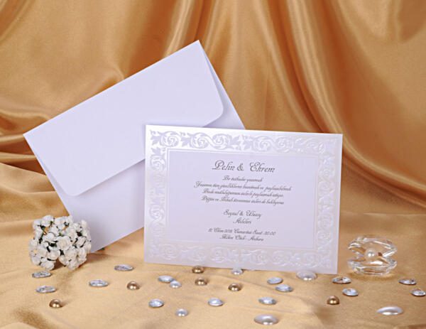 Invitatie de nunta clasica 864 - imagine 2