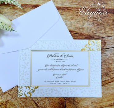 Invitatie de nunta clasica 989