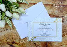 Invitatie de nunta clasica 989 - imagine 2
