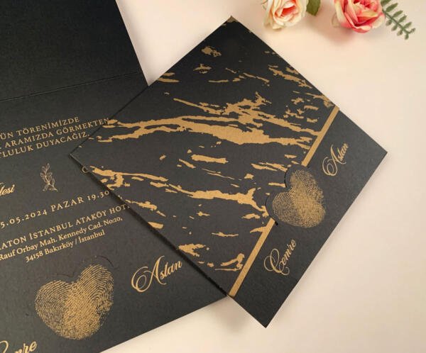 Invitatie de nunta modern 85848 - imagine 2