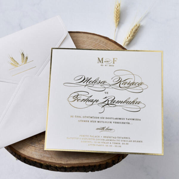 Invitatie de nunta clasica 1186