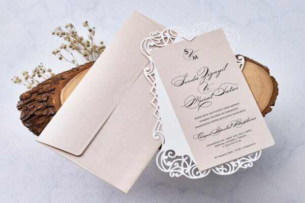Invitatie de nunta eleganta 1113 - imagine 2