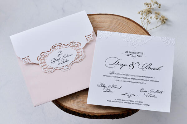 Invitatie de nunta eleganta 1118 - imagine 2