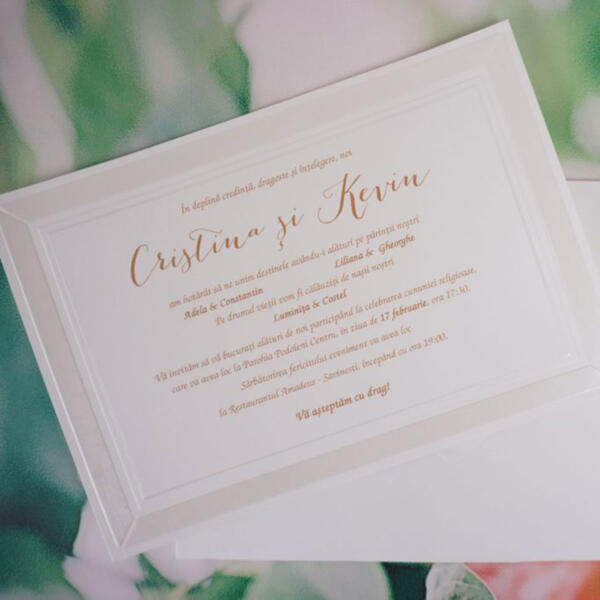 Invitatie de nunta clasica 1119 - imagine 4