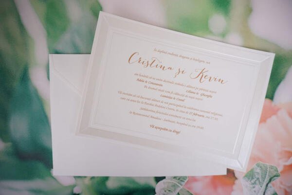 Invitatie de nunta clasica 1119 - imagine 3