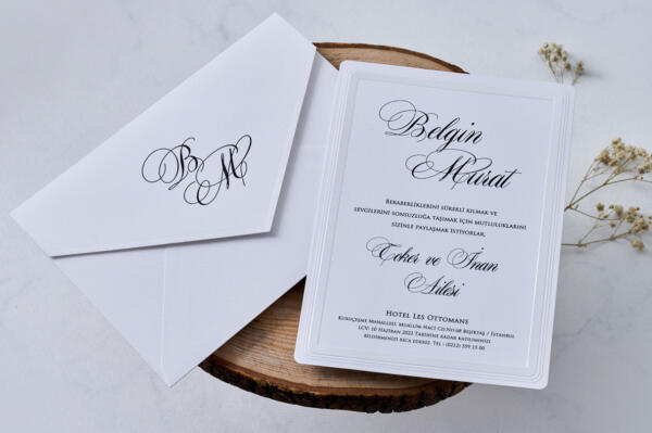Invitatie de nunta clasica 1122 - imagine 2