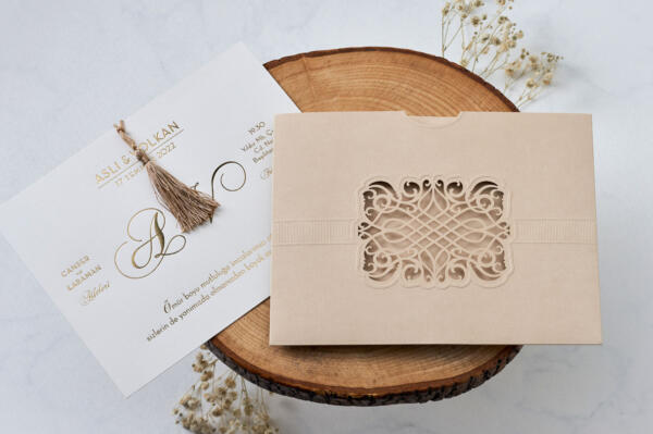 Invitatie de nunta eleganta 1127 - imagine 3