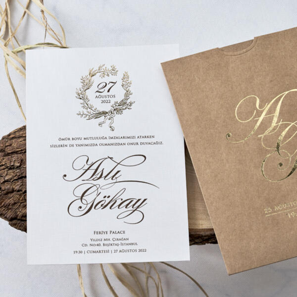 Invitatie de nunta eleganta 1132