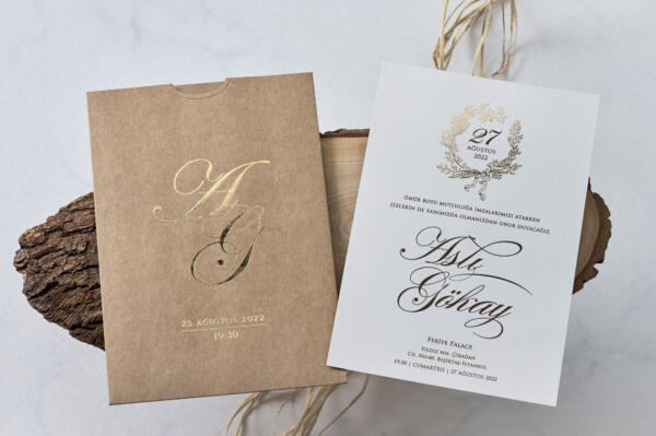 Invitatie de nunta eleganta 1132 - imagine 2