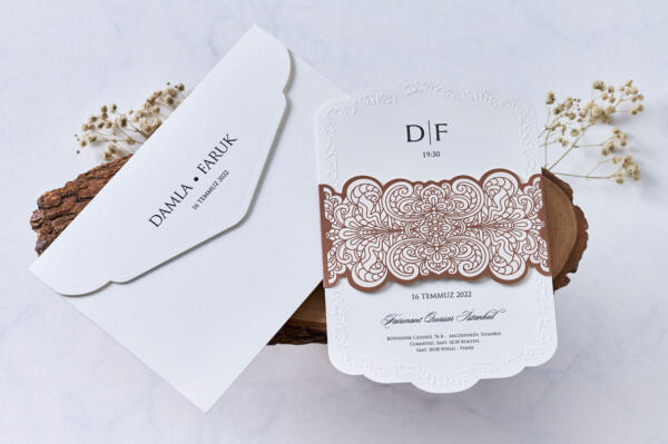 Invitatie de nunta eleganta 1133 - imagine 2