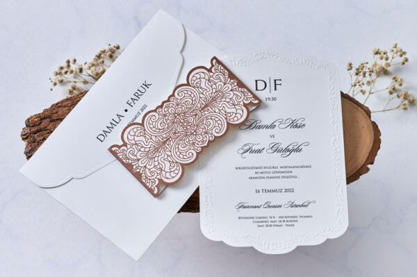 Invitatie de nunta eleganta 1133 - imagine 4