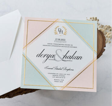 Invitatie de nunta moderna 1135