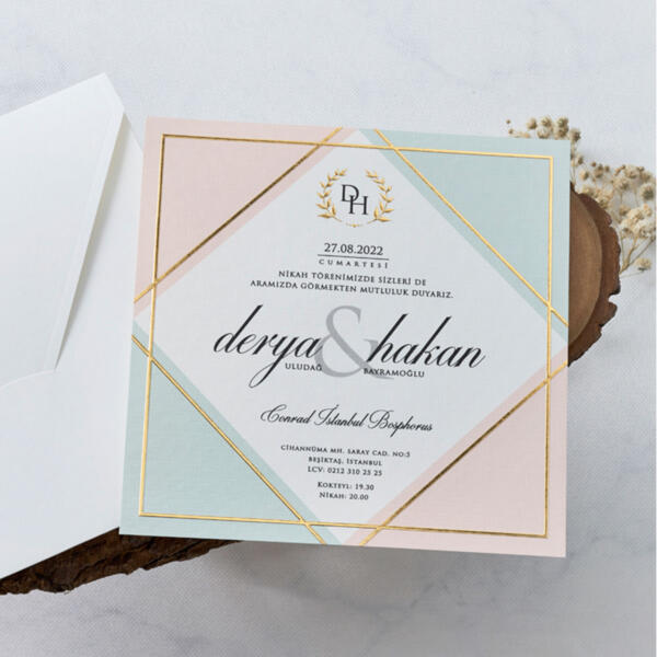 Invitatie de nunta moderna 1135