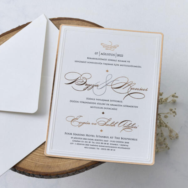 Invitatie de nunta clasica 1136