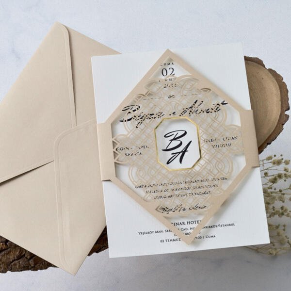 Invitatie de nunta eleganta 1139