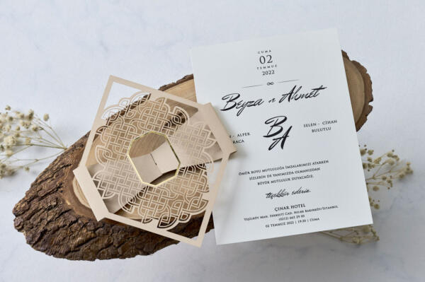 Invitatie de nunta eleganta 1139 - imagine 3
