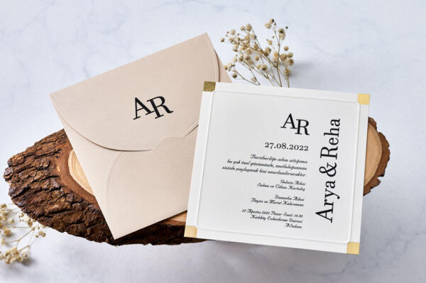 Invitatie de nunta clasica 1149 - imagine 2