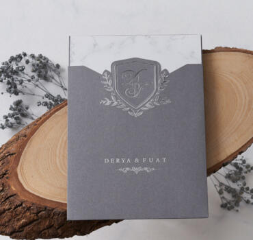 Invitatie de nunta vintage 1155