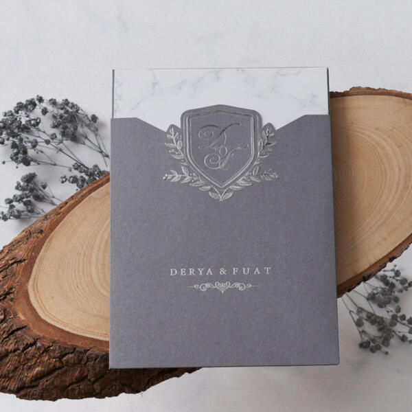 Invitatie de nunta vintage 1155