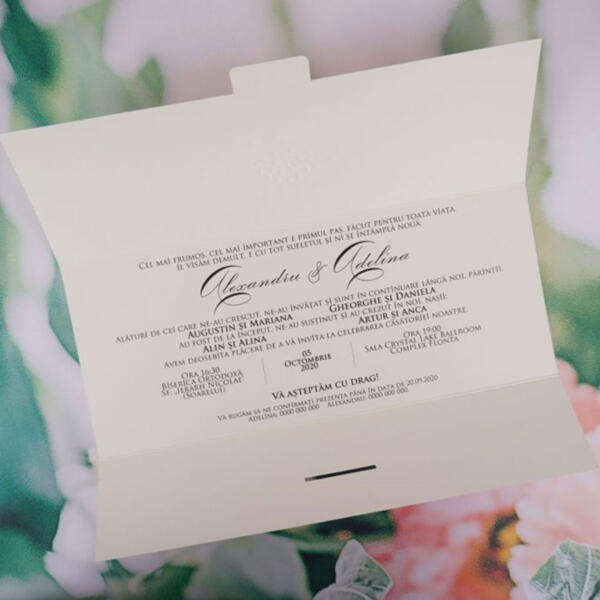 Invitatie de nunta eleganta 1156