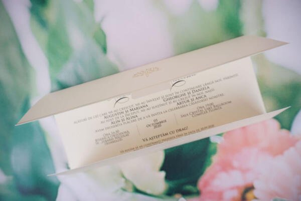 Invitatie de nunta eleganta 1156 - imagine 2