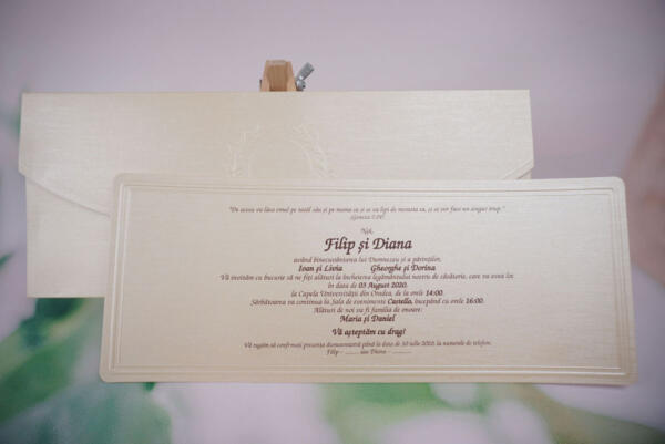 Invitatie de nunta eleganta 1166 - imagine 3