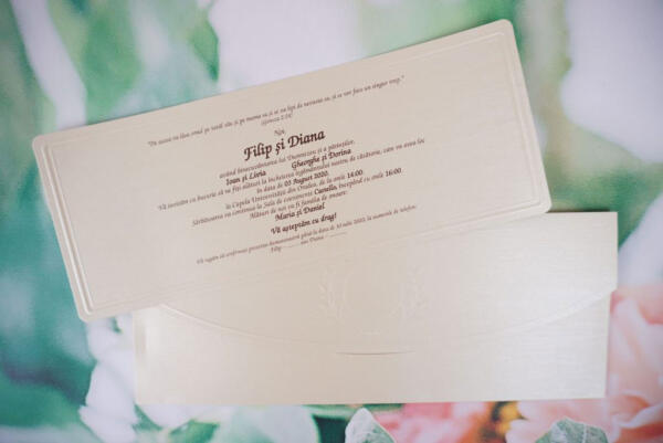 Invitatie de nunta eleganta 1166 - imagine 2