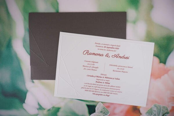 Invitatie de nunta clasica 1176 - imagine 3
