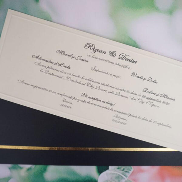 Invitatie de nunta eleganta 1181