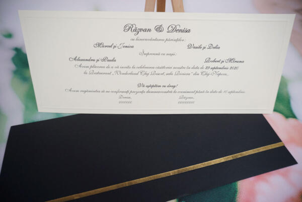 Invitatie de nunta eleganta 1181 - imagine 2