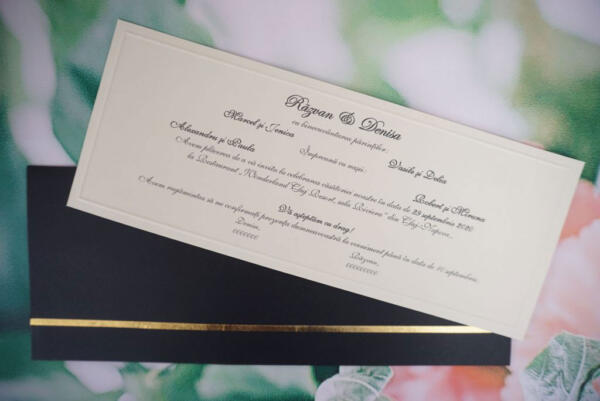 Invitatie de nunta eleganta 1181 - imagine 3