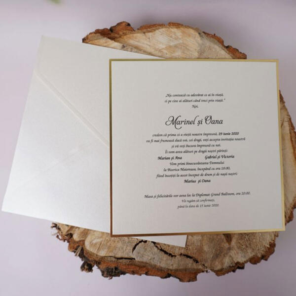 Invitatie de nunta clasica 1186 - imagine 2