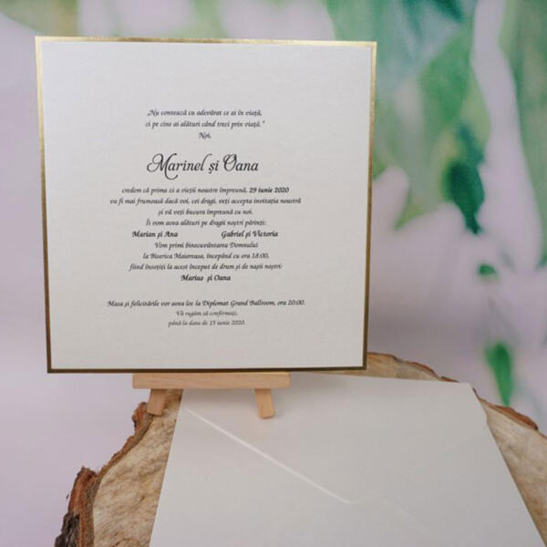 Invitatie de nunta clasica 1186 - imagine 4