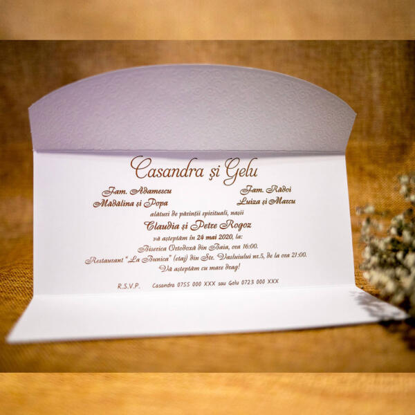 Invitatie de nunta eleganta 2027 - imagine 2