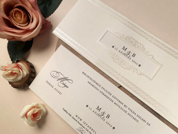 Invitatie de nunta eleganta 52547 - imagine 2