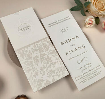 Invitatie de nunta vintage 52560