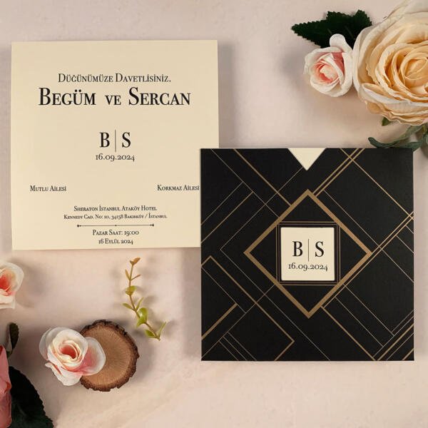 Invitatie de nunta eleganta 85851