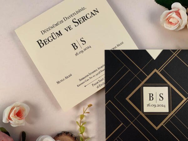 Invitatie de nunta eleganta 85851 - imagine 2