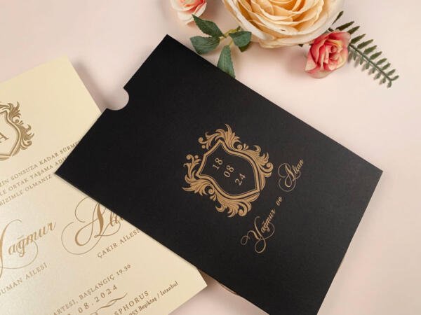 Invitatie de nunta vintage 85868 - imagine 2