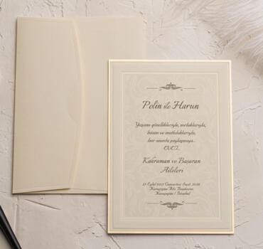 Invitatie de nunta clasica 9132