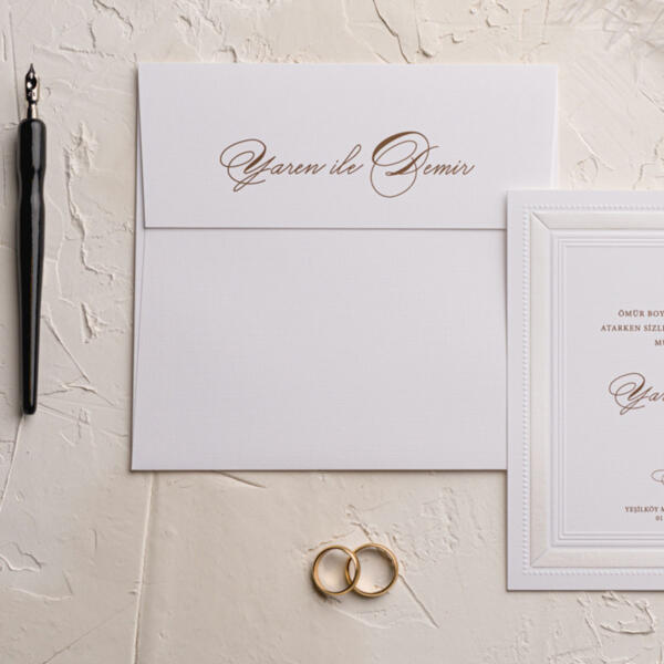 Invitatie de nunta clasica 9134