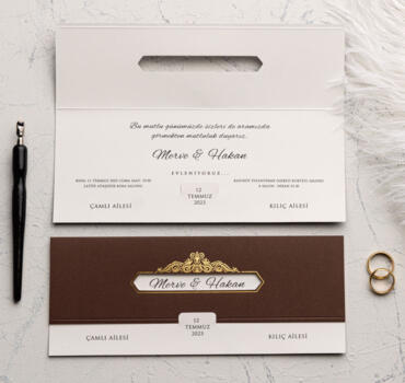 Invitatie de nunta eleganta 9139