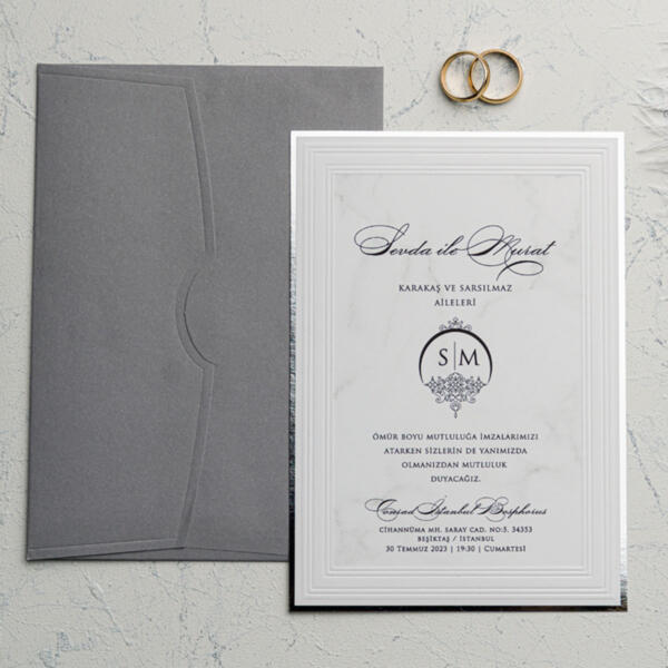 Invitatie de nunta eleganta 9144