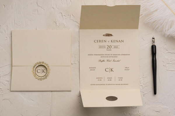 Invitatie de nunta eleganta 9149 - imagine 2