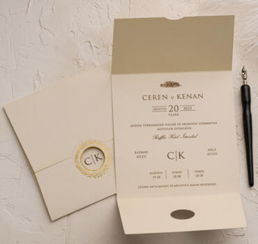 Invitatie de nunta eleganta 9149
