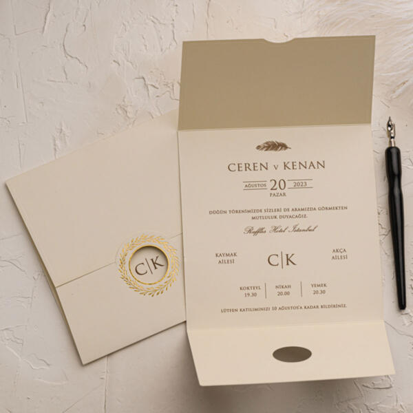 Invitatie de nunta eleganta 9149