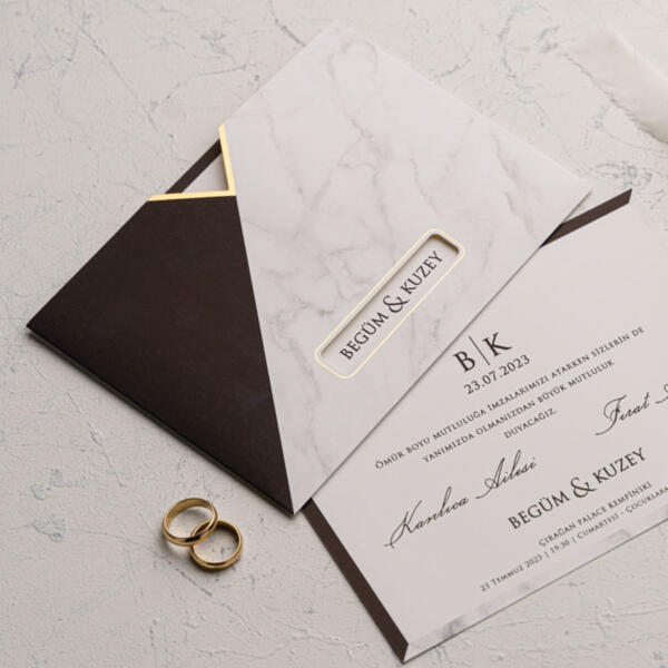 Invitatie de nunta moderna 9152